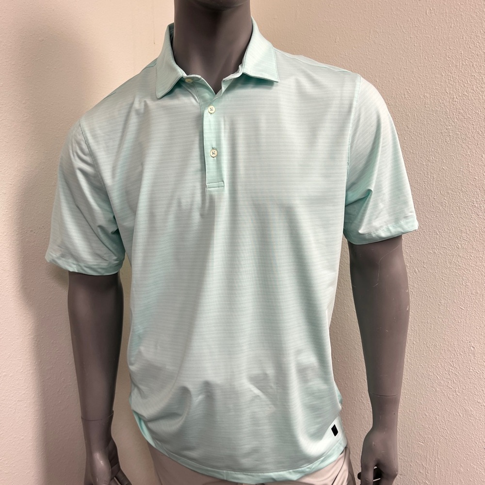 Greg Norman ML75 Season Stripe Stretch Golf Polo